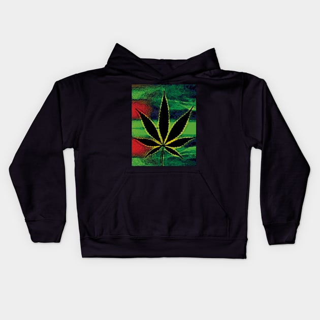 Weed Madness Kids Hoodie by AlexsMercer22